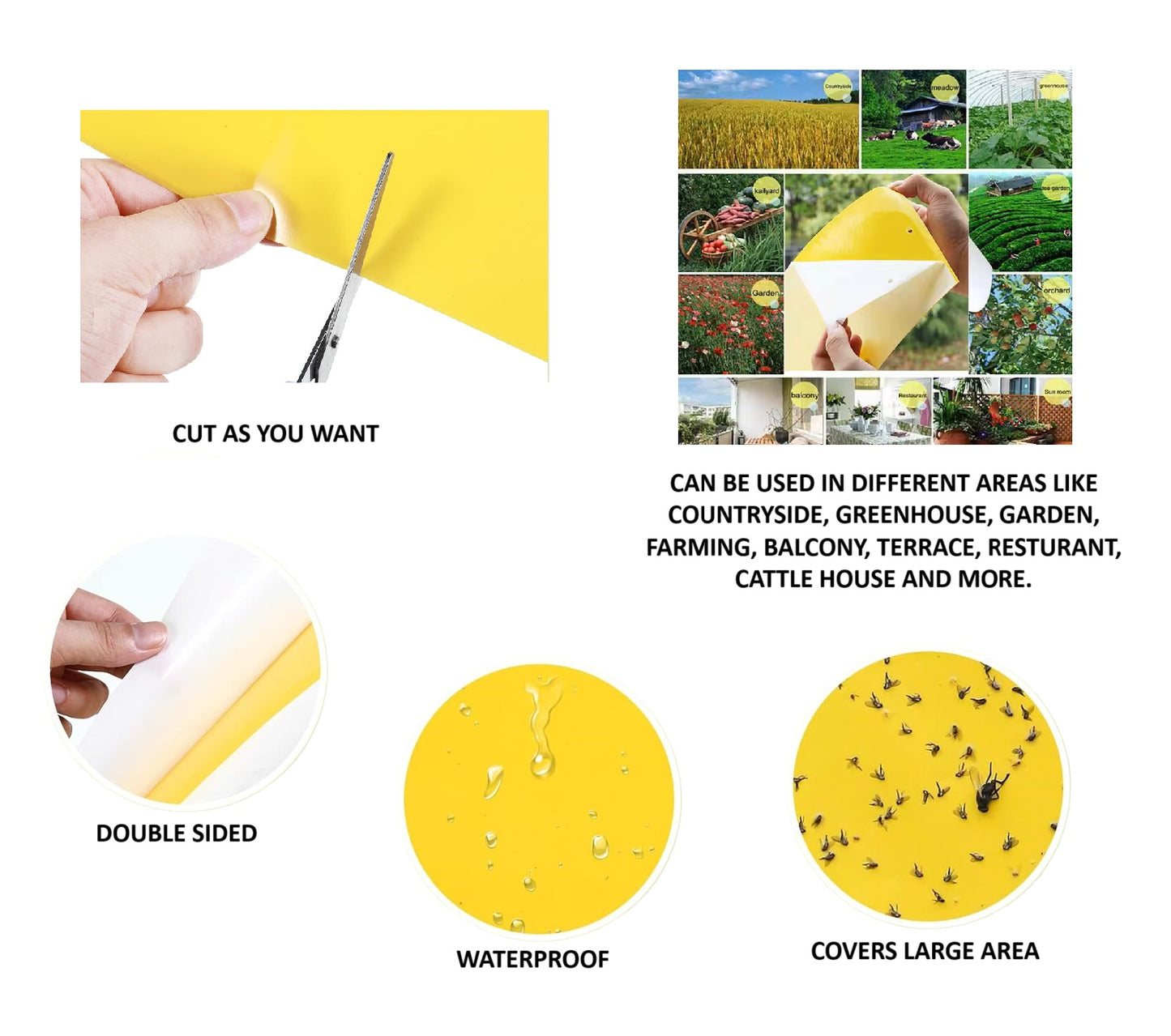 Sticky Fly Trap - Pack of 20 Sheets - Yellow
