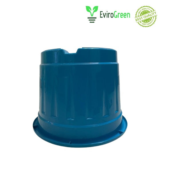 8 Inch Plastic Pot - Blue