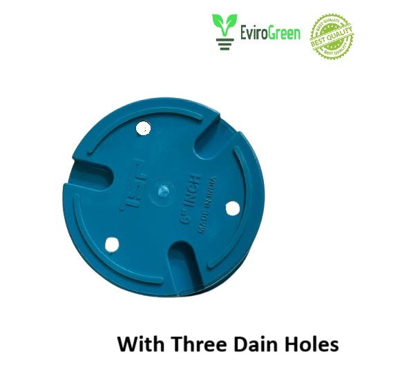 6 Inch Plastic Pot - Blue