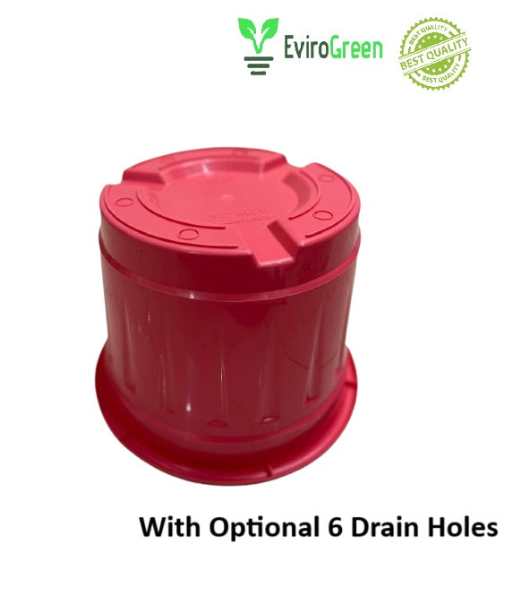 8 Inch Plastic Pot - Pink