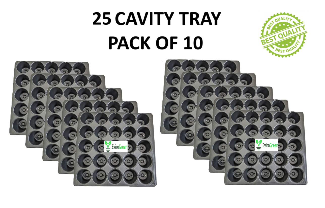 25 CAVITY SEEDLING TRAY- PACK OF 10