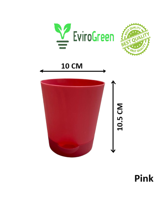 4.5 INCH SELF-WATERING POT - PINK
