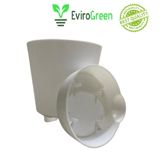 4.5 INCH SELF-WATERING POT - WHITE