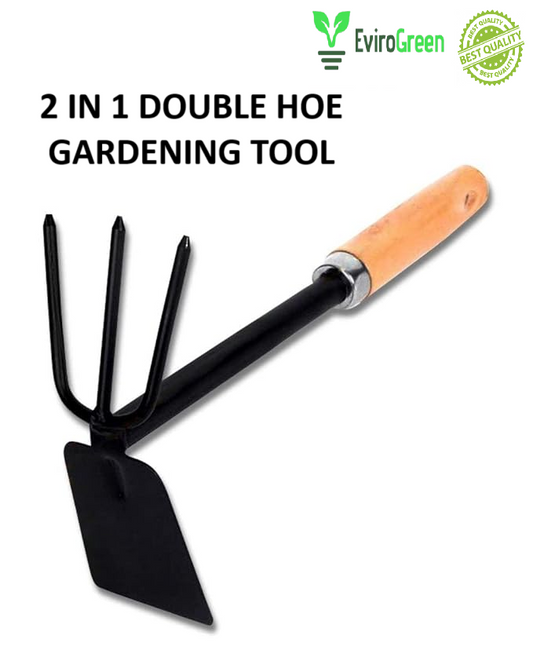 2 IN 1 DOUBLE HOE GARDENING TOOL
