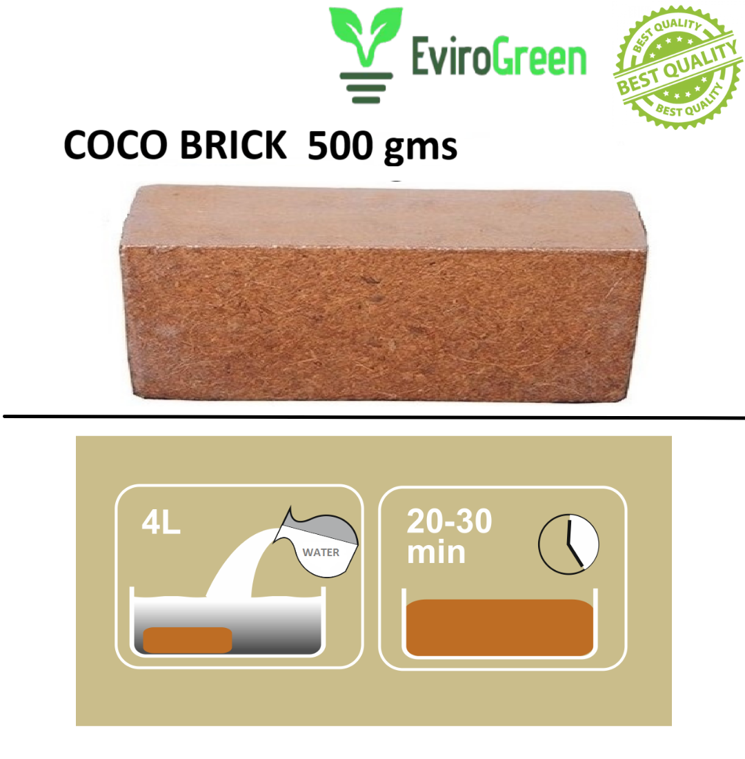 25 CAVITY SEEDLING TRAY - PACK OF 4 & 1 COCO BRICK COMBO