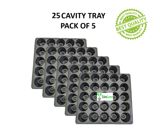 25 CAVITY SEEDLING TRAY - PACK OF 5